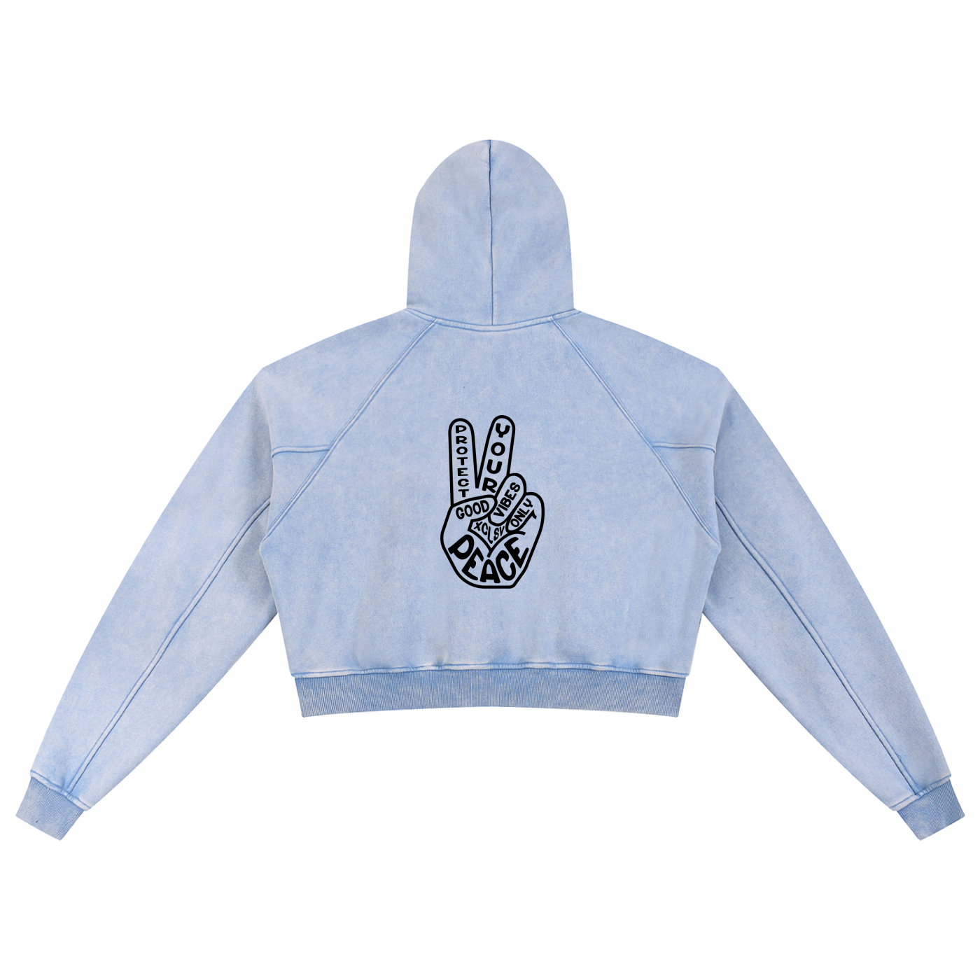 Protect Your Peace Cropped Hoodie