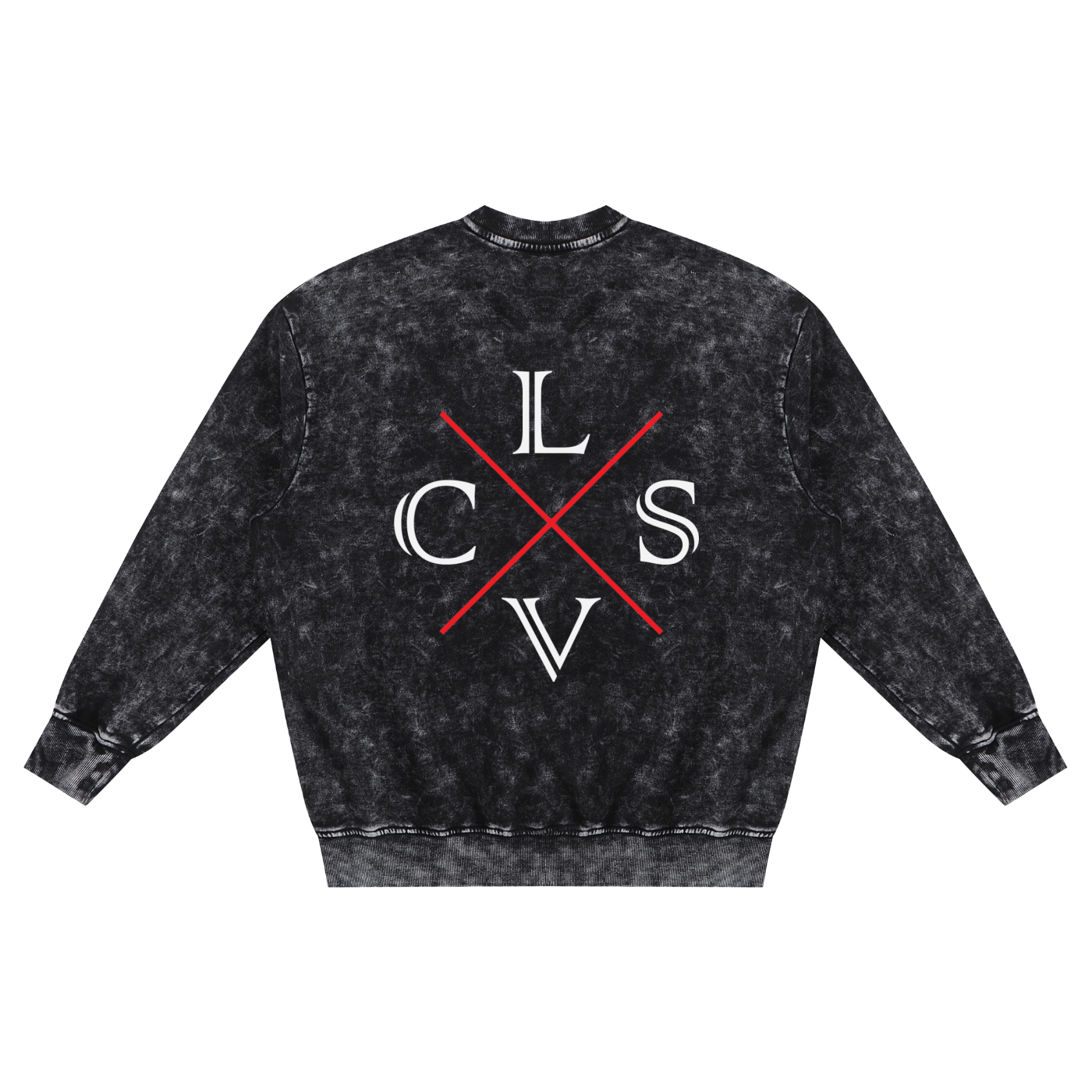 Xclsv Snow Washed Hand-Frayed Sweatshirt