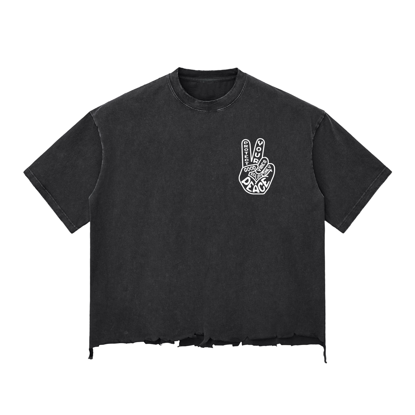 Protect Your Peace Snow Wash  T-shirt